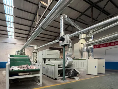 Dây chuyền Tái chế Phế liệu Dệt may cho Công ty Sản xuất Nỉ Cách nhiệt tại Chile